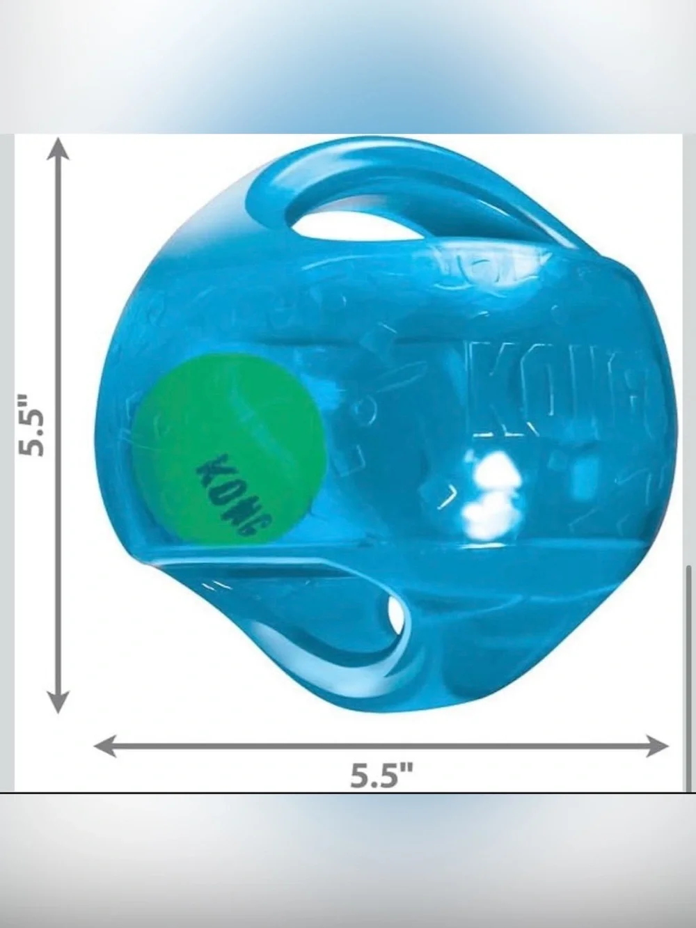KONG Jumbler Ball - Interactive Dog Toy for Dog & Puppy Playtime - Fetch Toy wit